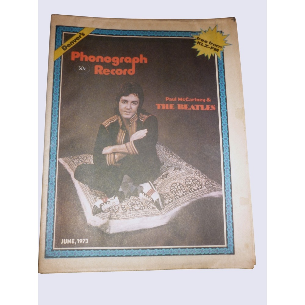 Vintage Phonographβ Record Magazine June 1973 Paul McCartney Beatles David Bowie